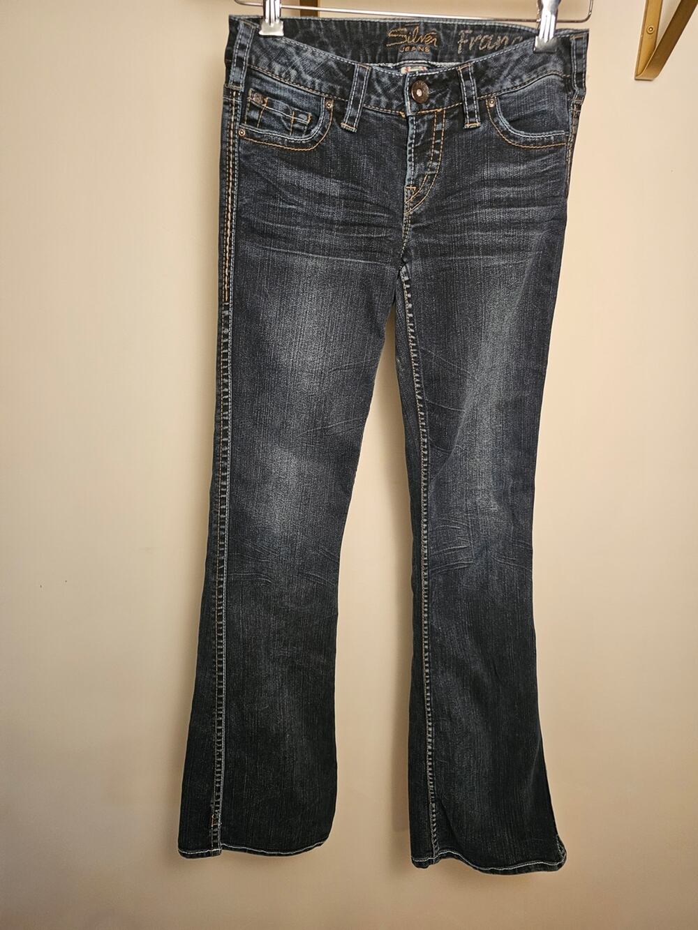Silver Frances Women's Dark Wash Bootcut Jeans - Dark Blue